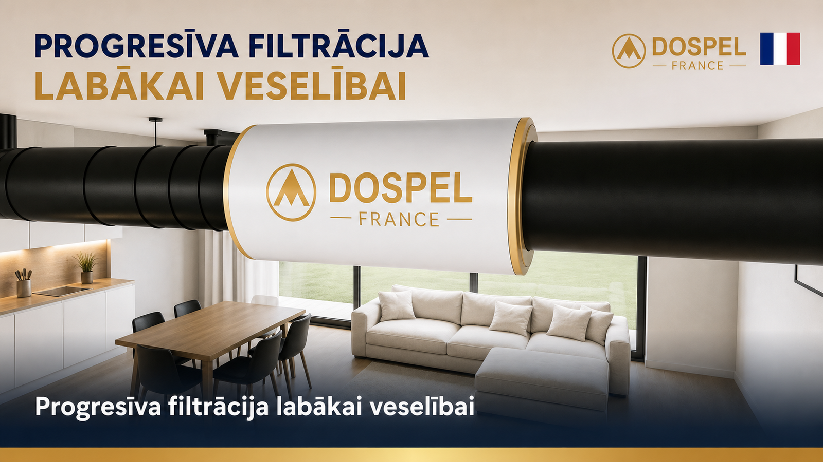 Progresīva filtrēšana cilvēka veselībai banneris